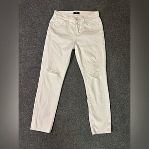 J. Crew White Distressed Josefina Jeans size 25